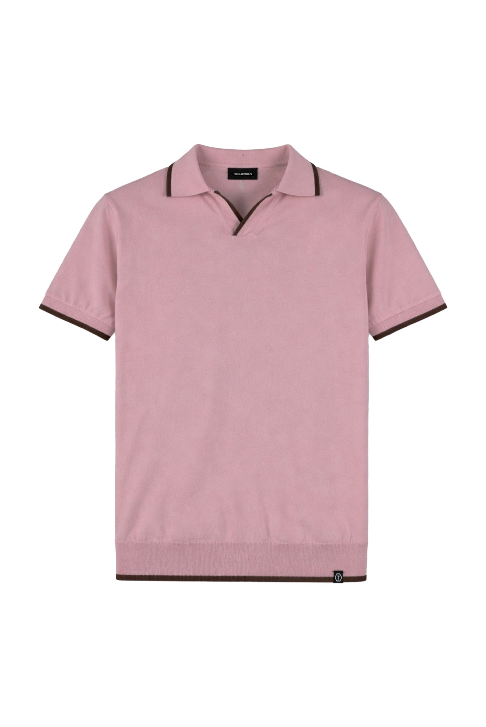 MAGLIA POLO 100%COTONE  BICOLOR CONTRASTO