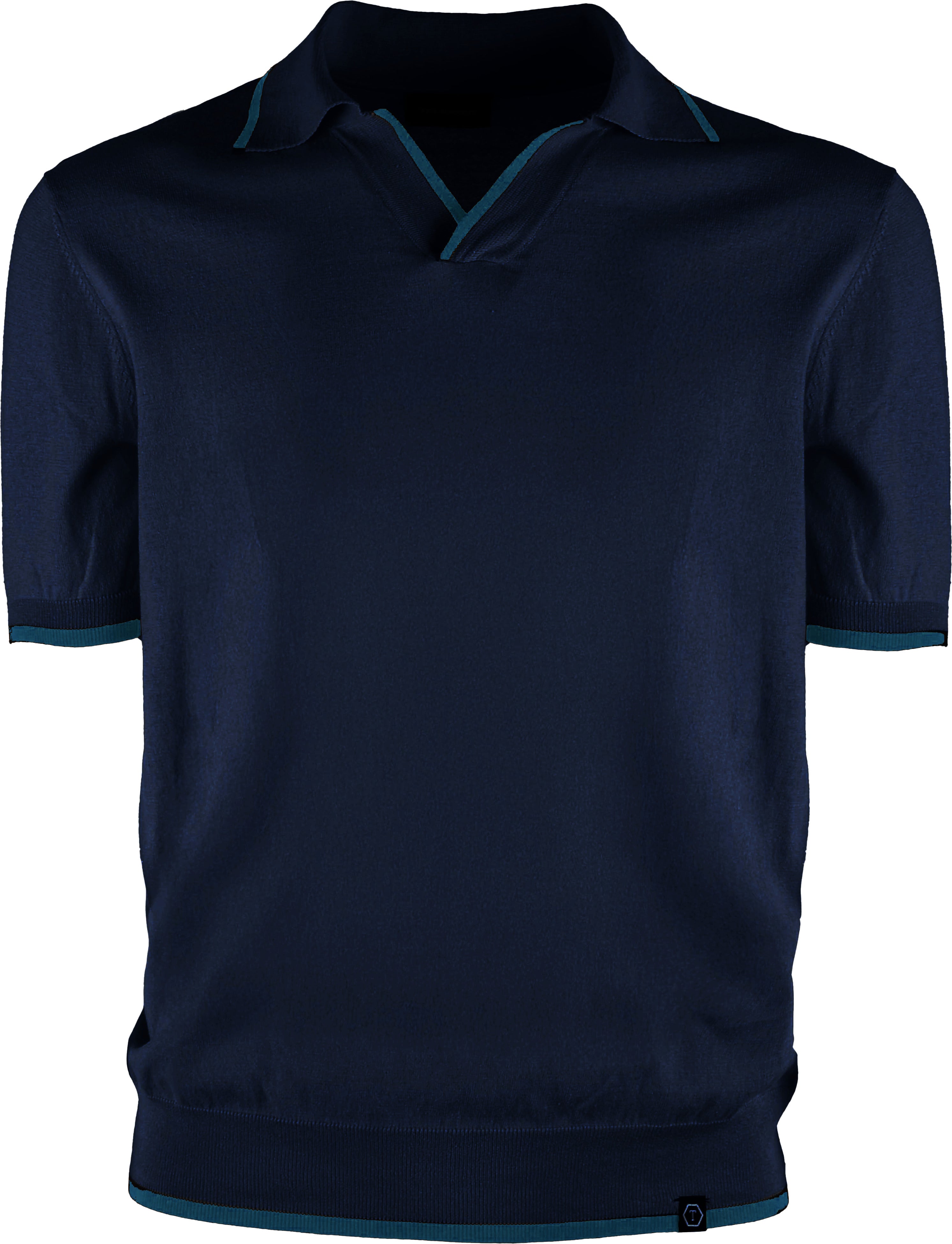 MAGLIA POLO 100%COTONE  BICOLOR CONTRASTO