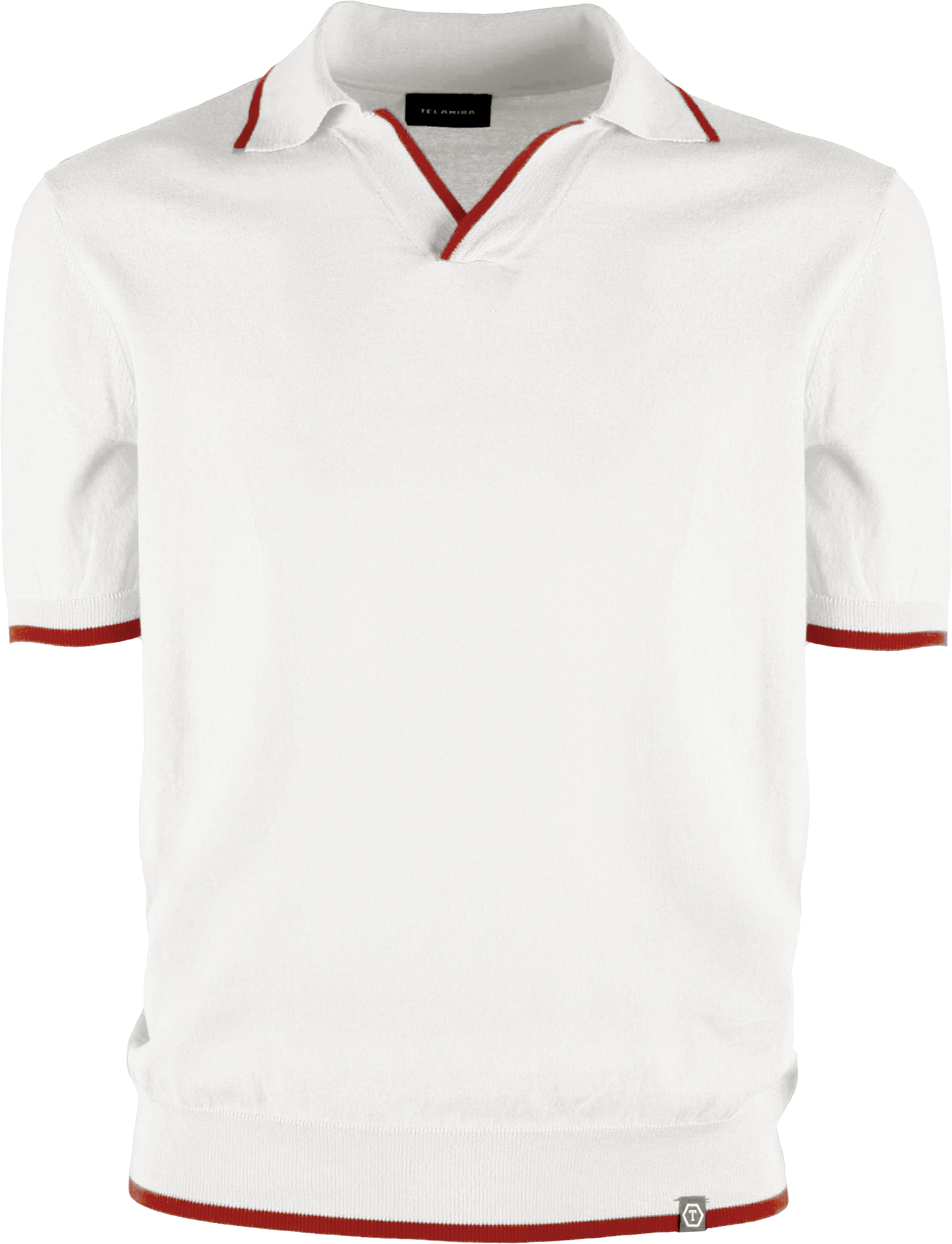 MAGLIA POLO 100%COTONE  BICOLOR CONTRASTO