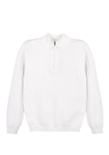 MAGLIA DI VISCOSA CON COLLO ALTO A ZIP