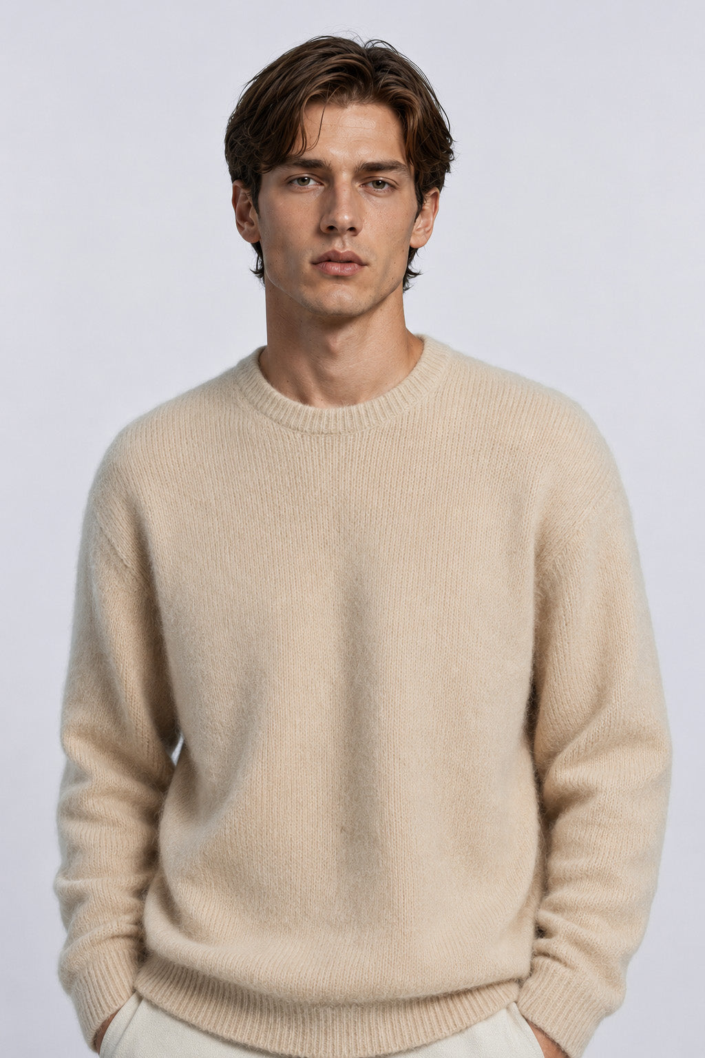 MAGLIONE GIROCOLLO DI BOUCLE' MORBIDO