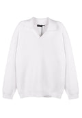 MAGLIONE DI BOUCLE' MORBIDO CON SCOLLO A V