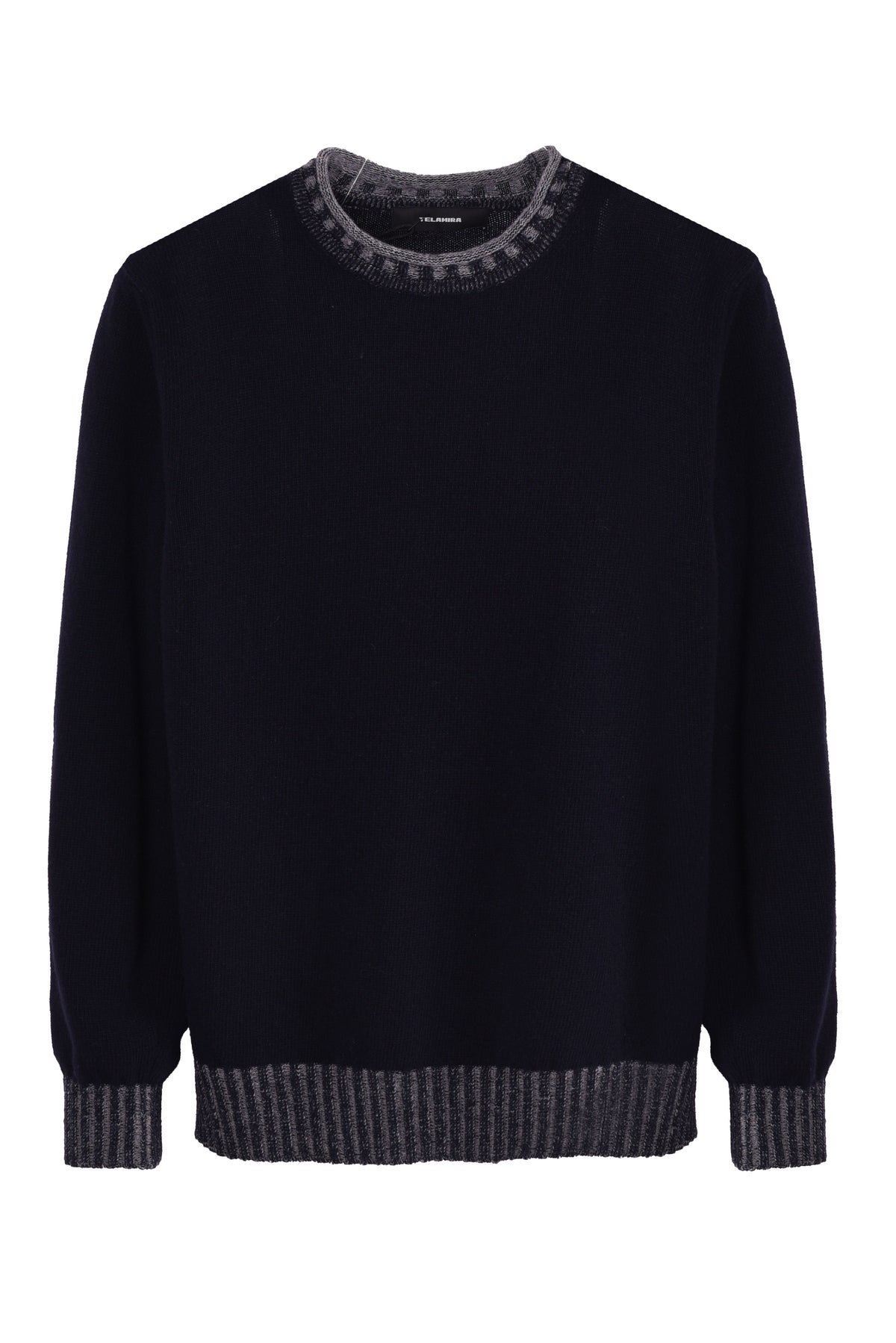 MAGLIONE GIROCOLLO CON RICCIOLINO VANISE' IN CASHMERE