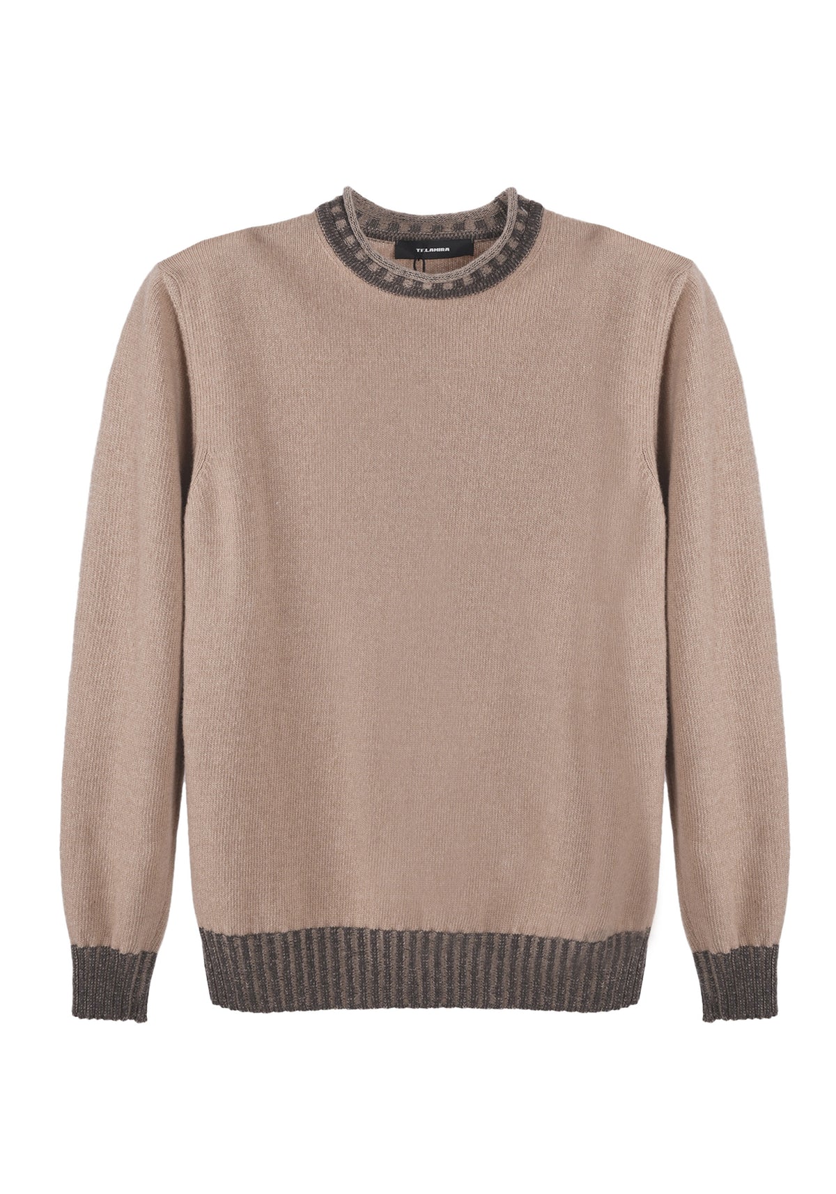 MAGLIONE GIROCOLLO CON RICCIOLINO VANISE' IN CASHMERE