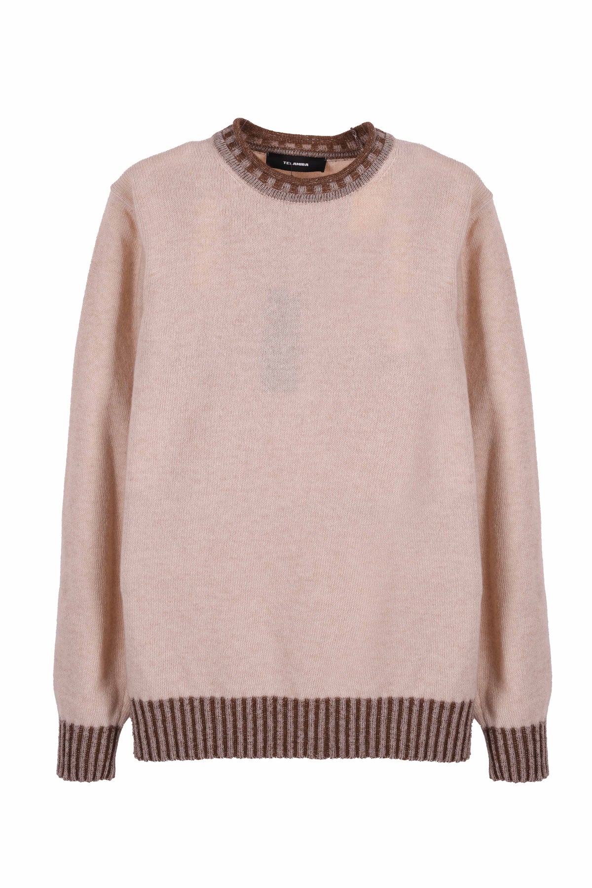 MAGLIONE GIROCOLLO CON RICCIOLINO VANISE' IN CASHMERE