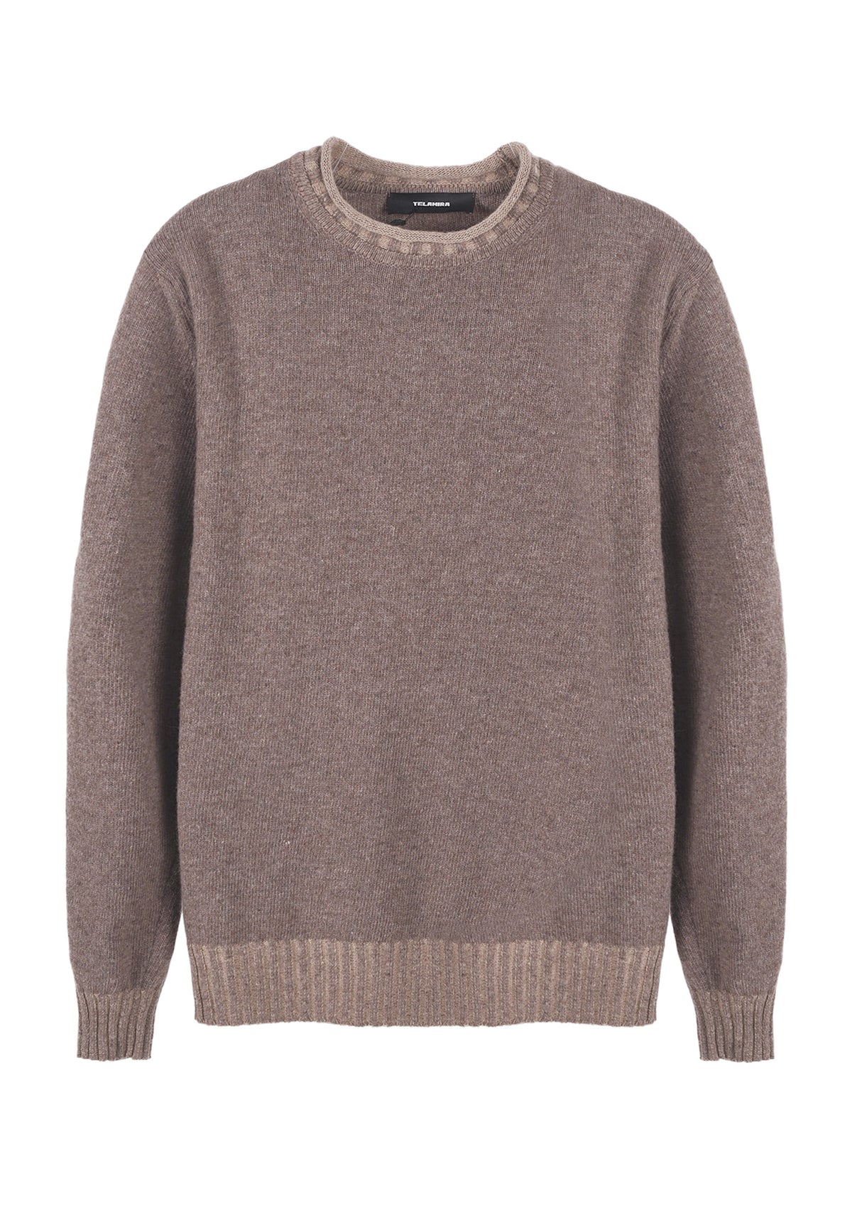 MAGLIONE GIROCOLLO CON RICCIOLINO VANISE' IN CASHMERE