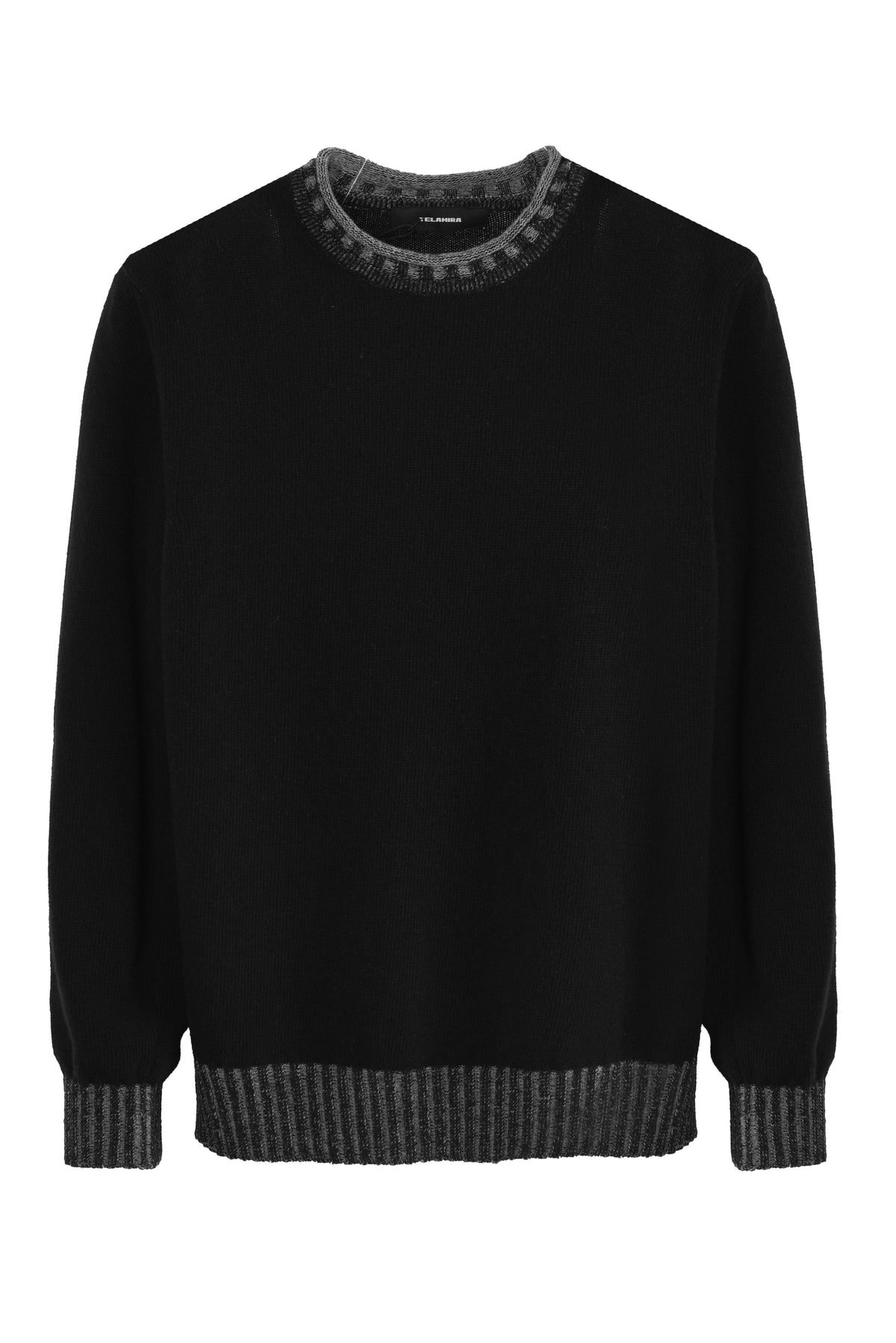 MAGLIONE GIROCOLLO CON RICCIOLINO VANISE' IN CASHMERE