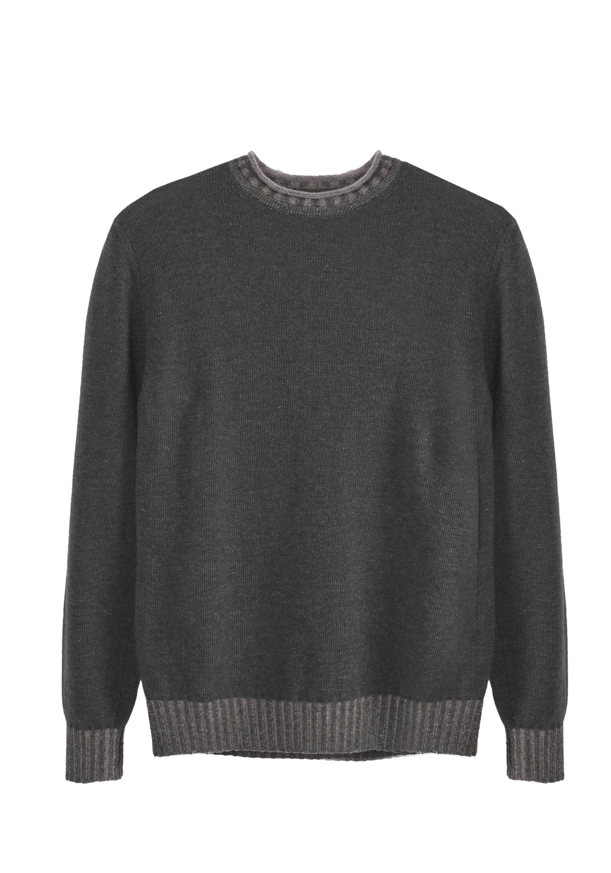 MAGLIONE GIROCOLLO CON RICCIOLINO VANISE' IN CASHMERE