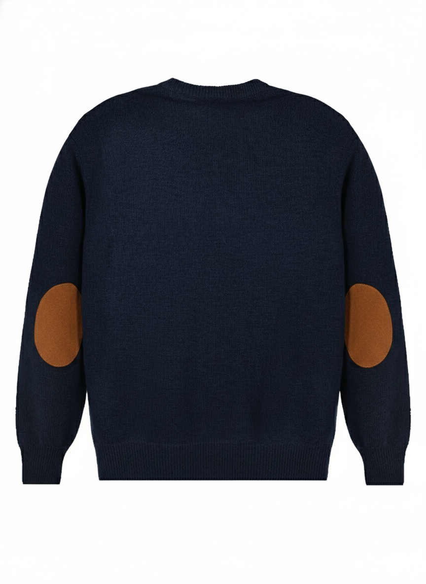 MAGLIONE IN CASHMERE CON TOPPA SUL GOMITO