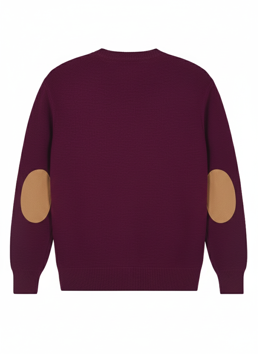 MAGLIONE IN CASHMERE CON TOPPA SUL GOMITO