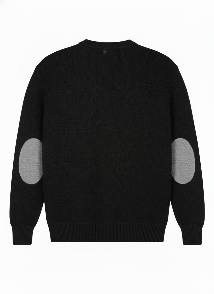 MAGLIONE IN CASHMERE CON TOPPA SUL GOMITO