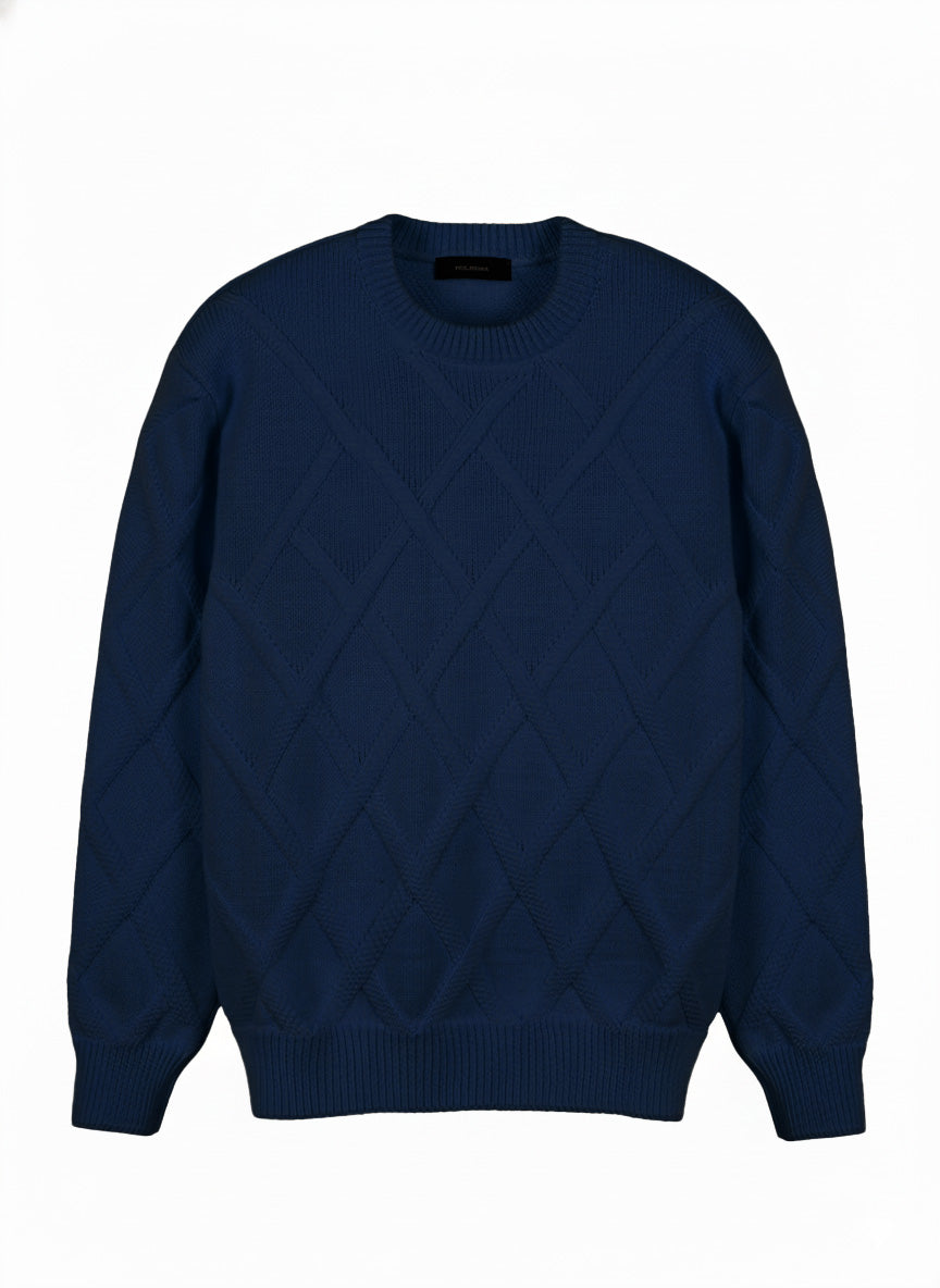 MAGLIONE CANESTRATO DI LANA