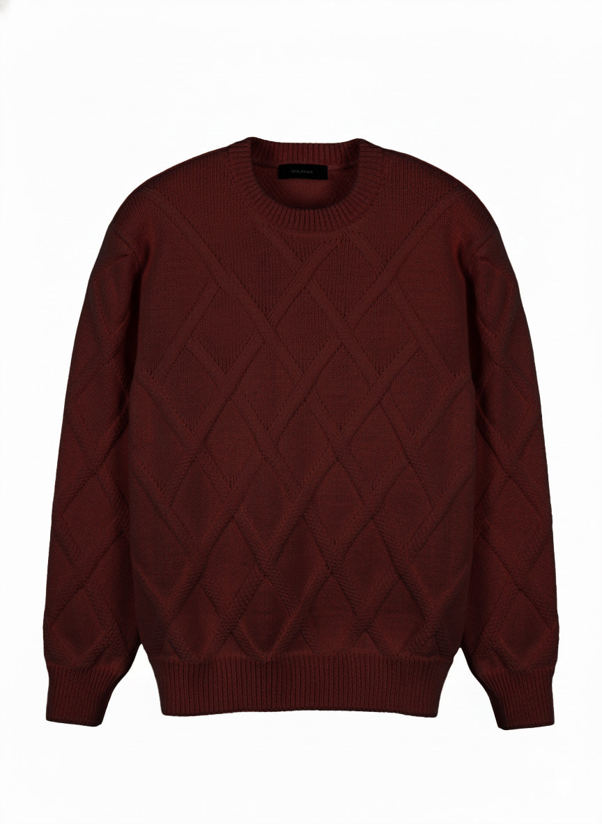 MAGLIONE CANESTRATO DI LANA