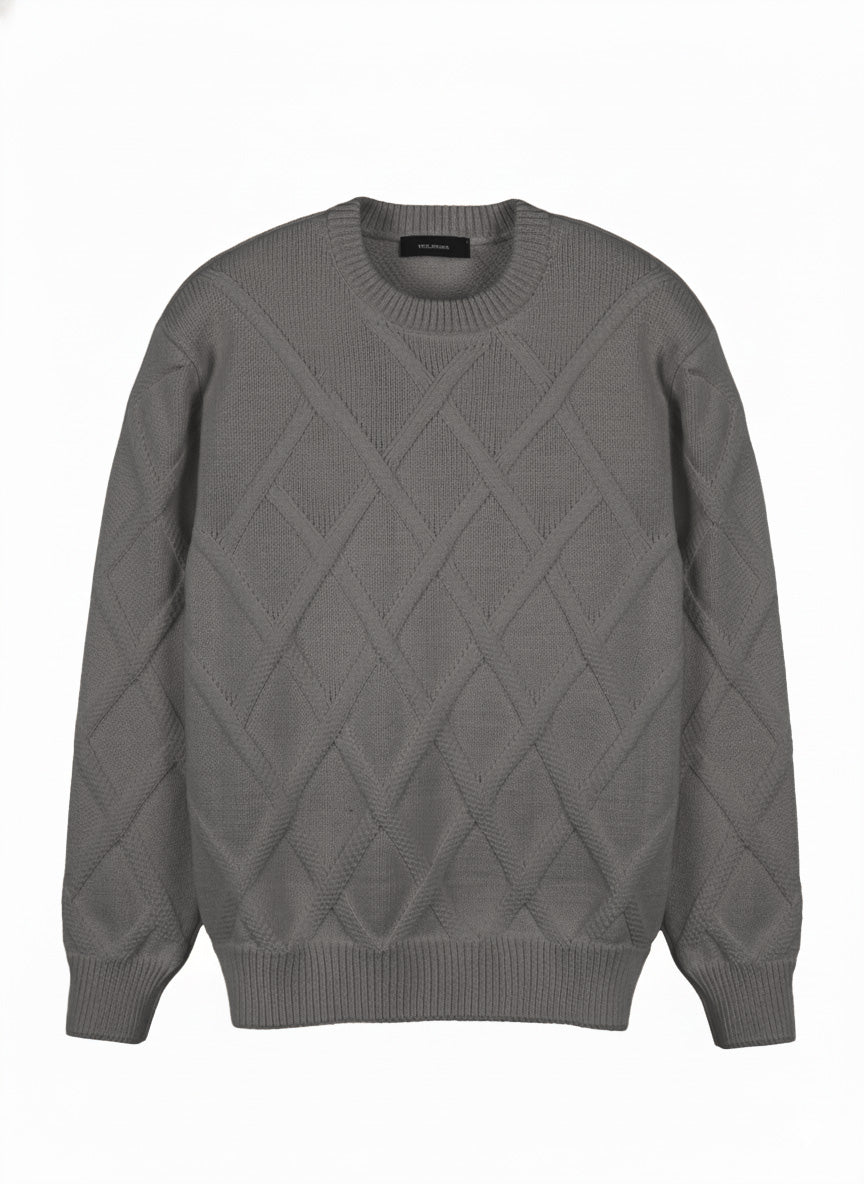 MAGLIONE CANESTRATO DI LANA