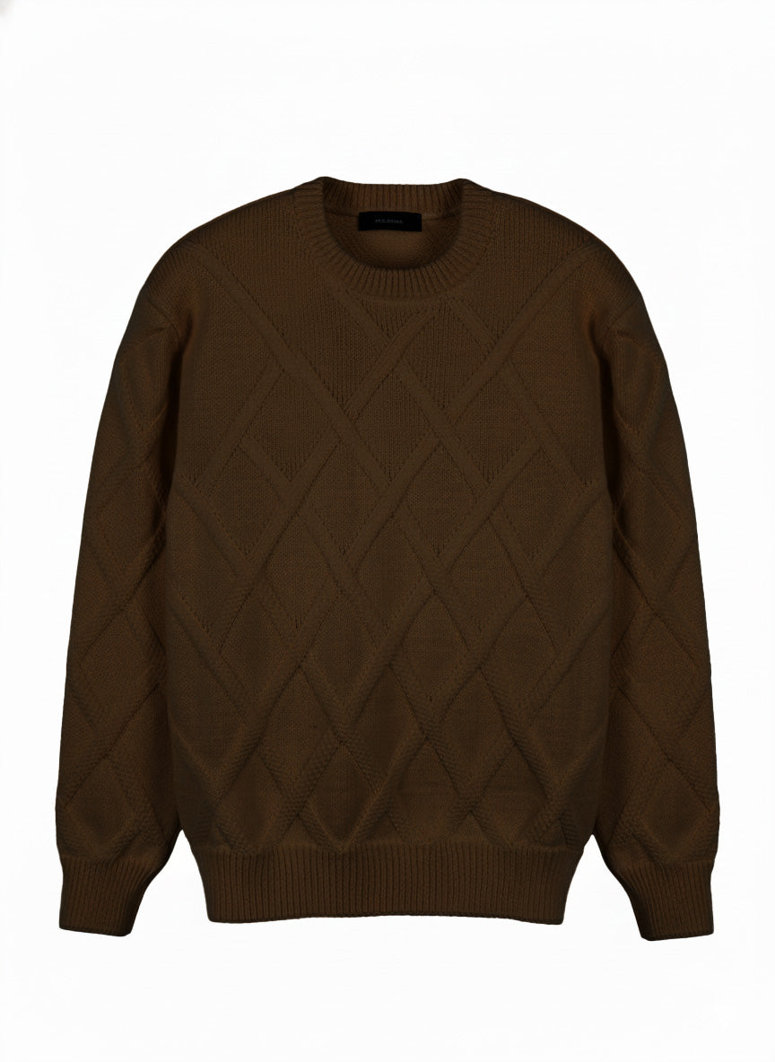 MAGLIONE CANESTRATO DI LANA