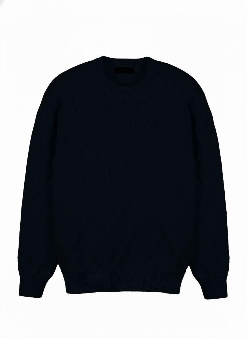 MAGLIONE CANESTRATO DI LANA