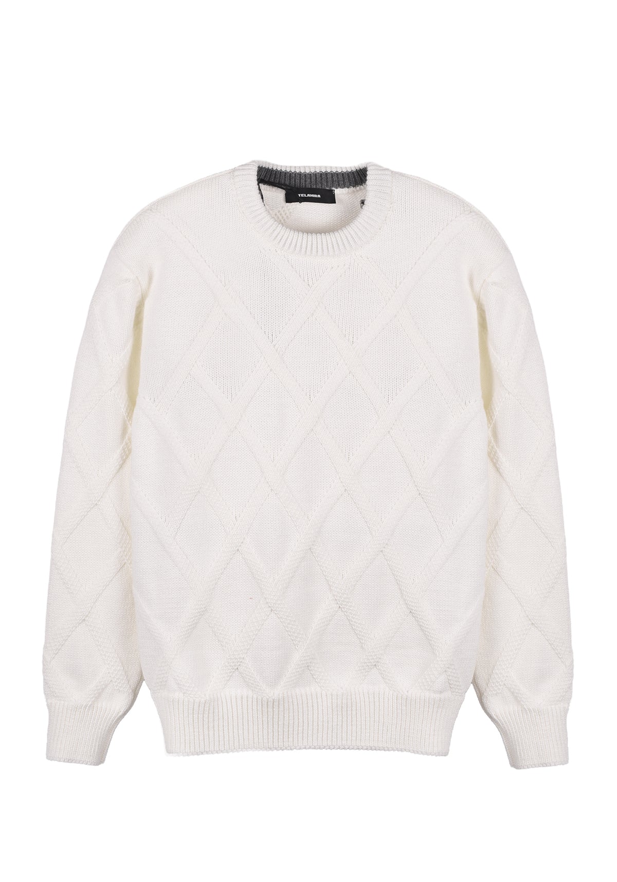 MAGLIONE CANESTRATO DI LANA