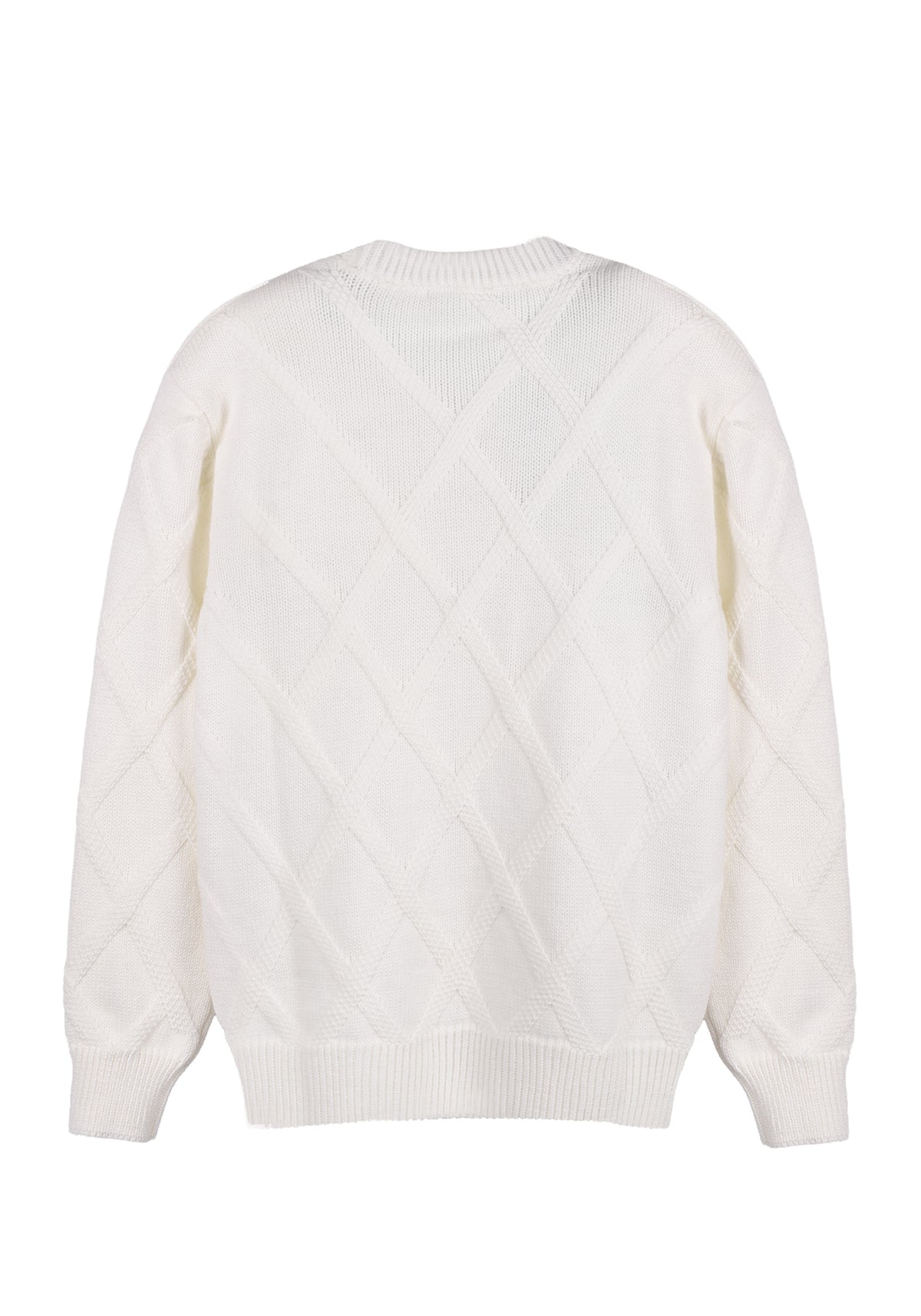MAGLIONE CANESTRATO DI LANA