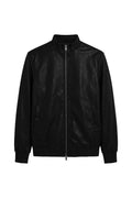 BOMBER IN SIMILPELLE CON COLLO A PISTAGNA