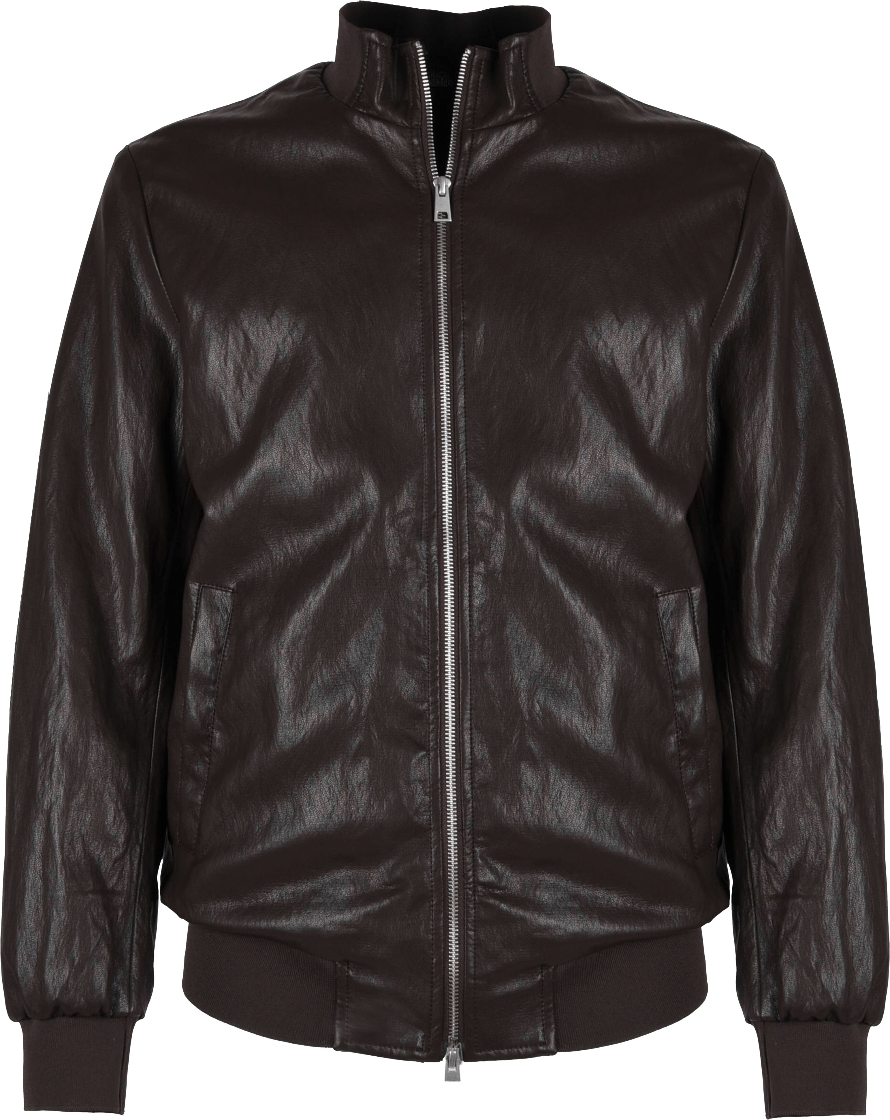 BOMBER IN SIMILPELLE CON COLLO A PISTAGNA