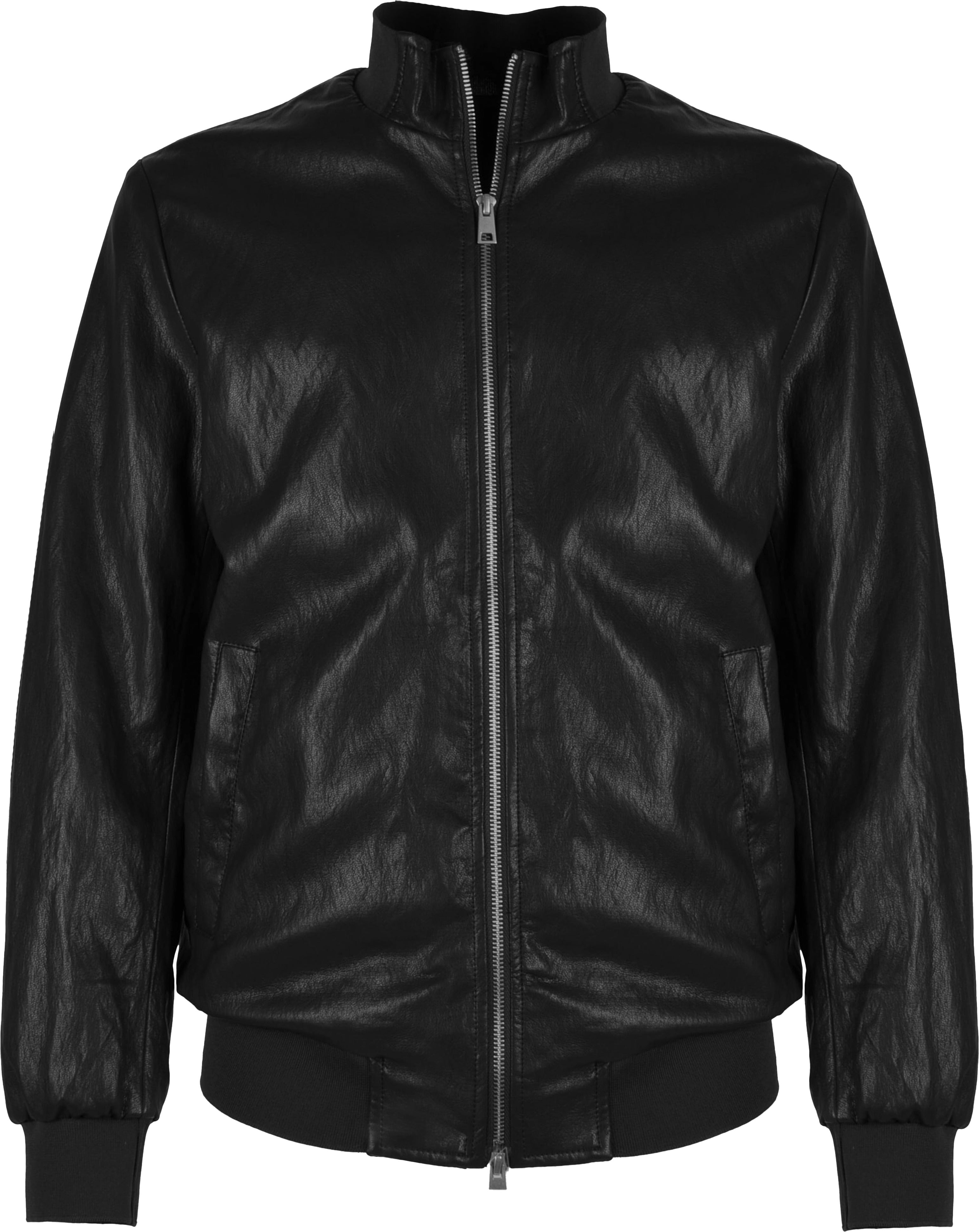 BOMBER IN SIMILPELLE CON COLLO A PISTAGNA