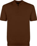 POLO IN MAGLIA DI VISCOSA CON MEZZA ZIP